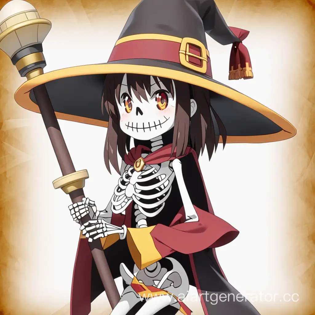 Megumin-Skeleton-Fan-Art-Mysterious-Anime-Character-Reimagined-with-a-Spooky-Twist