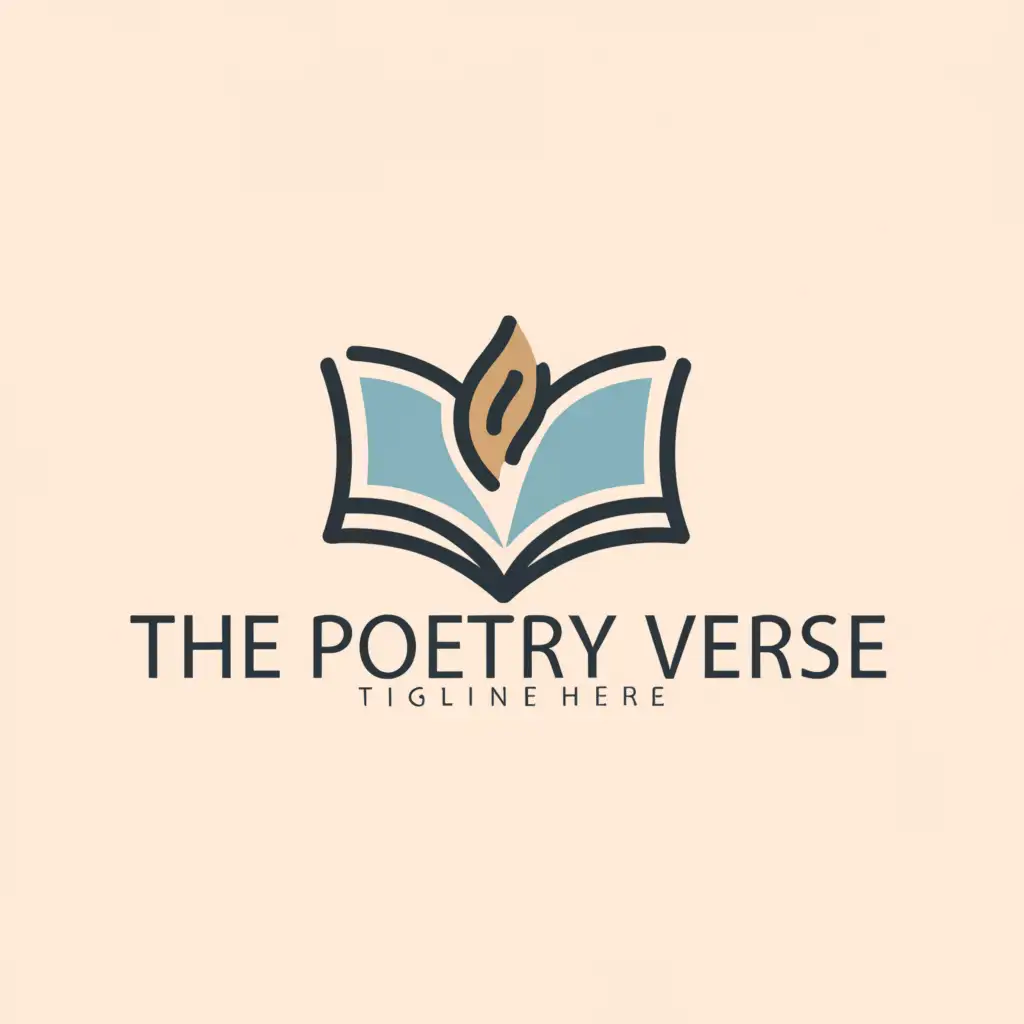 a logo design,with the text "The poetry verse", main symbol:Poetry,Moderate,clear background
