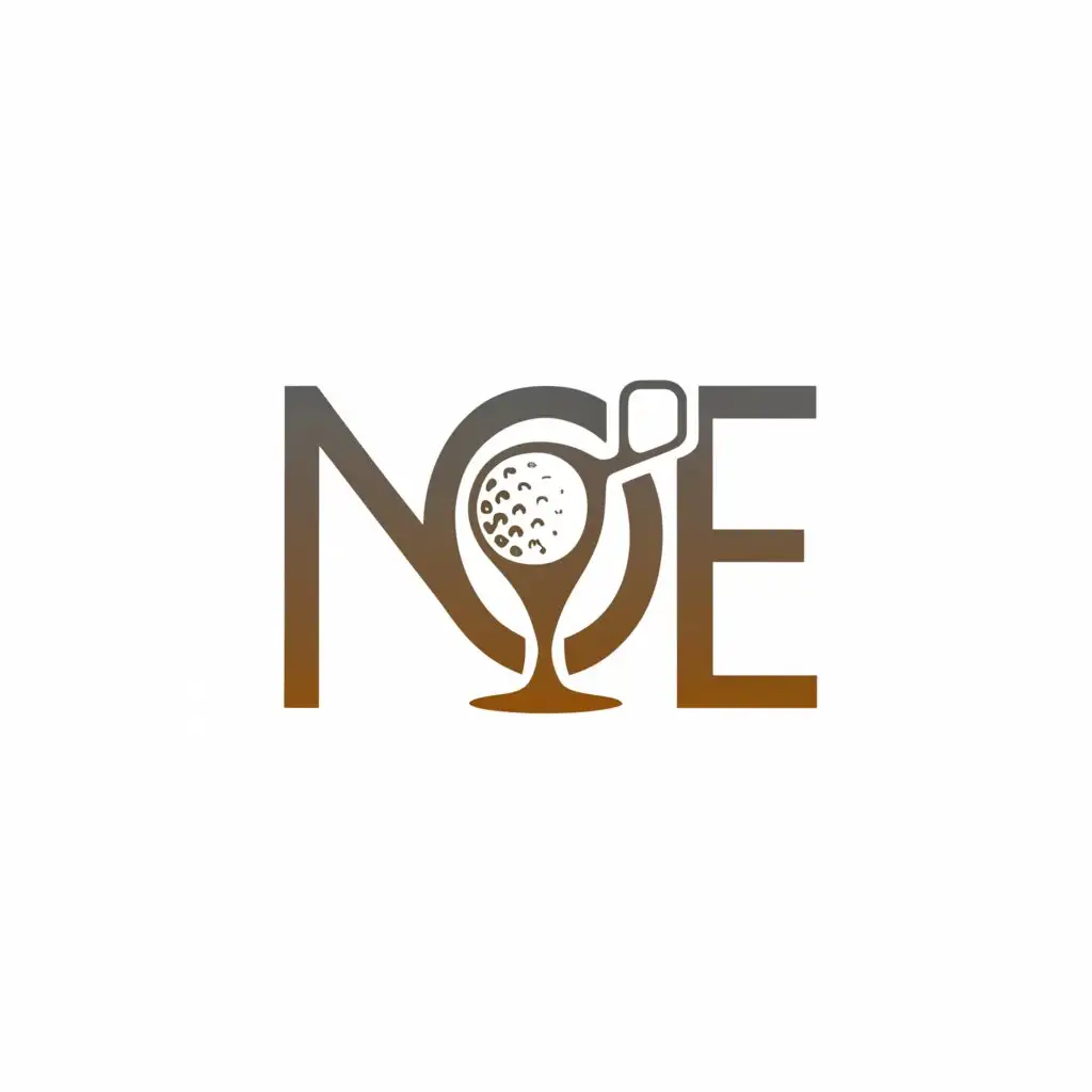 a logo design,with the text "NOE", main symbol:Golf,Moderate,be used in Sports Fitness industry,clear background