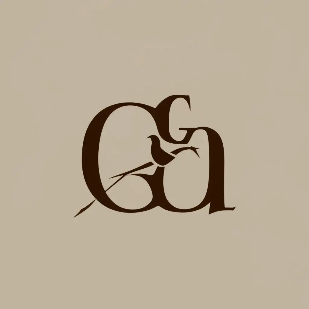logo, bird, with the text "©G&G", typography