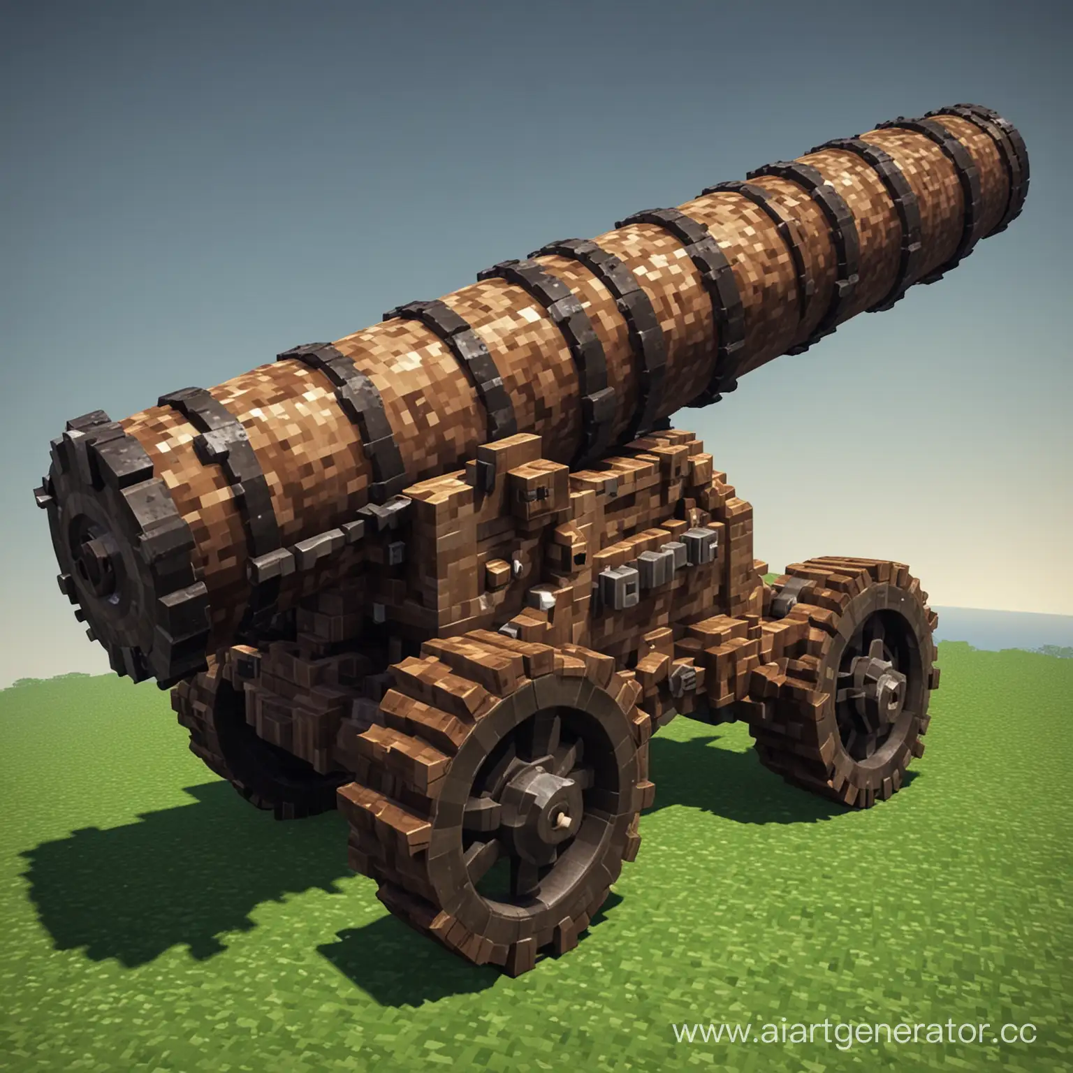Giant-Minecraft-Cannon-in-Full-Scale