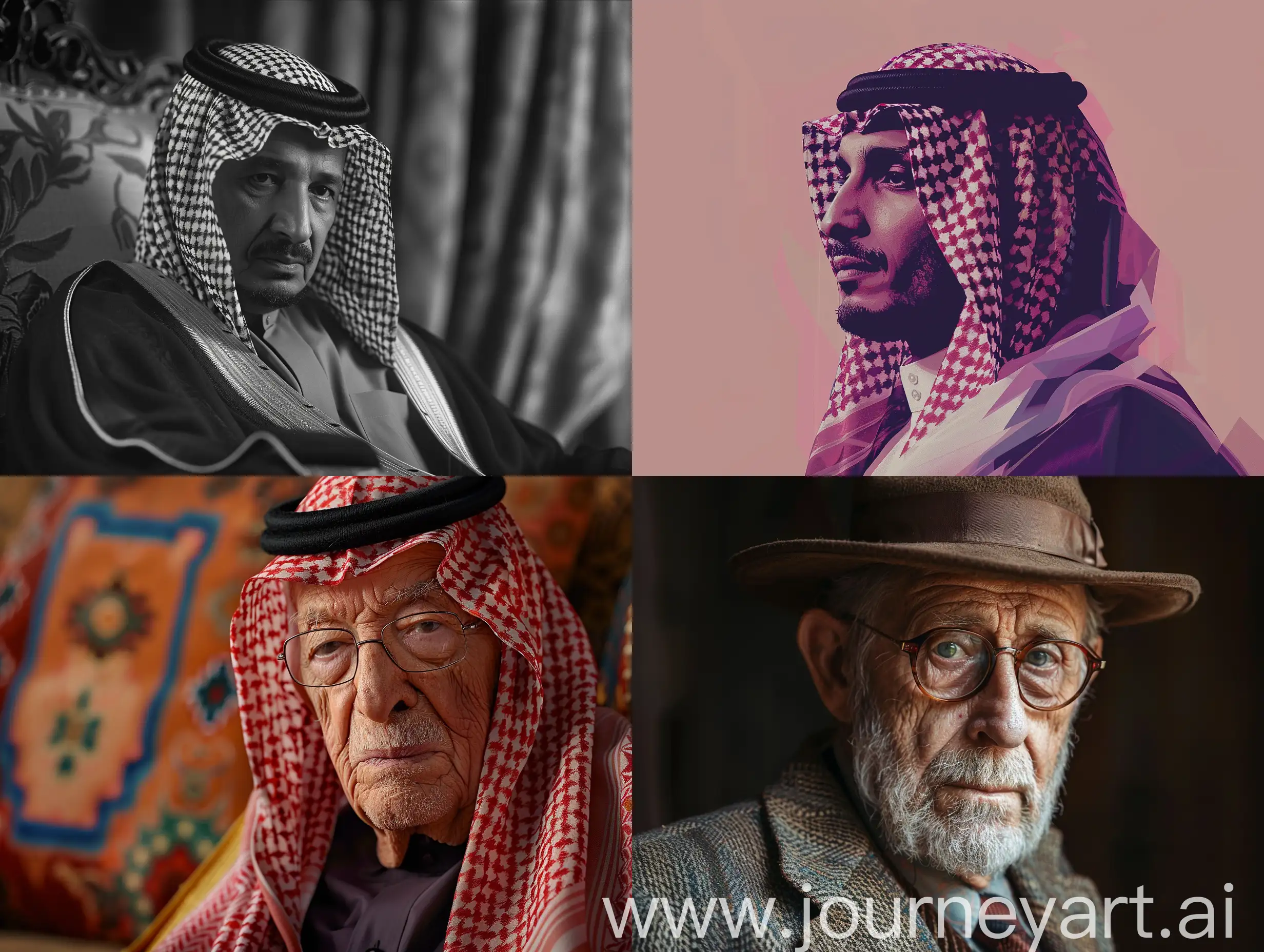 Saudi Arabia as Oppenheimer, 8K, portrait, stylish --style raw --stylize 250