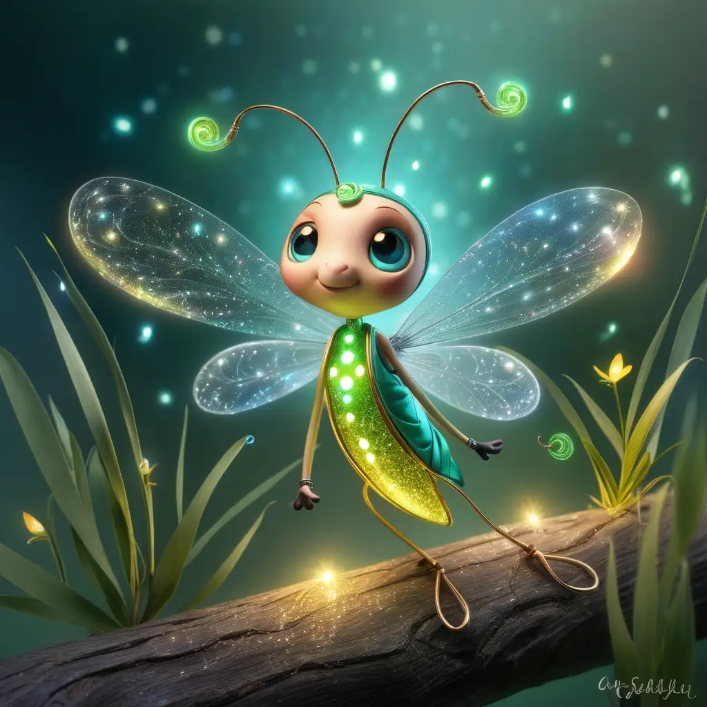 Enchanting Sparkle the Firefly in Whispering Willow