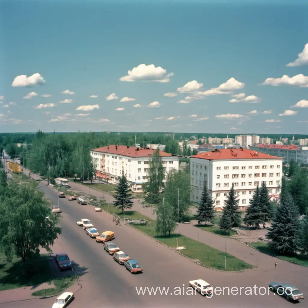 Город Григорьевск 1993 лето и солнечная погода