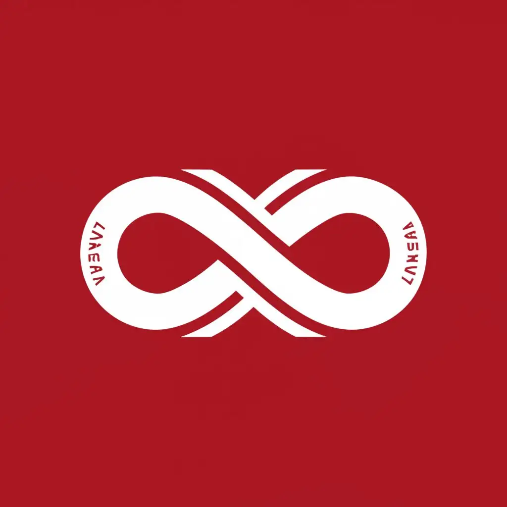 a logo design,with the text "Road", main symbol:Concise lines, combining roads and infinity, red background with white characters.,Moderate,be used in Internet industry,clear background
