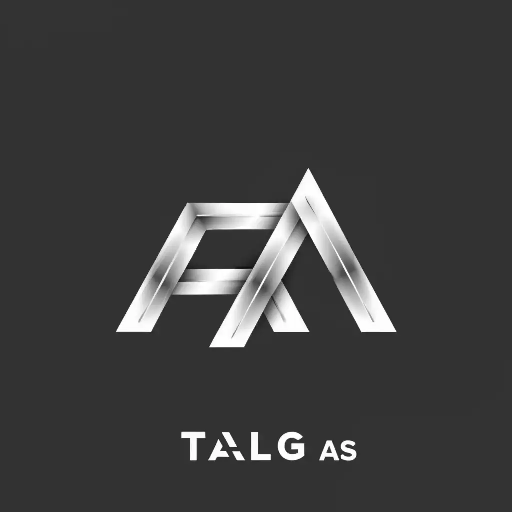 a logo design,with the text "Talg As", main symbol:silver,Minimalistic,clear background