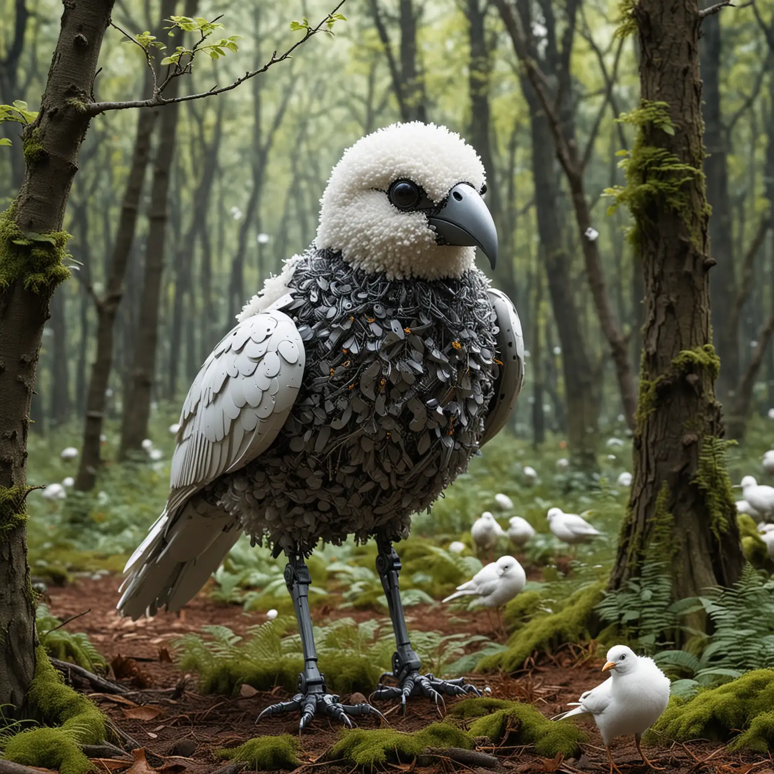 Robotic Spies in Avian Disguise Blend into Nature
