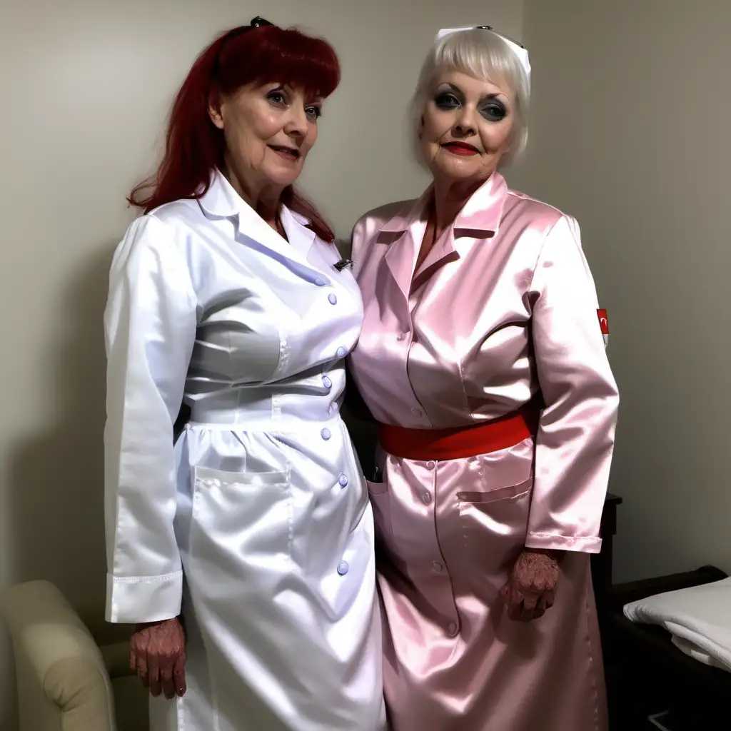 Intergenerational Bonding Elegant Nursing Scene with Mistress and Little Companion