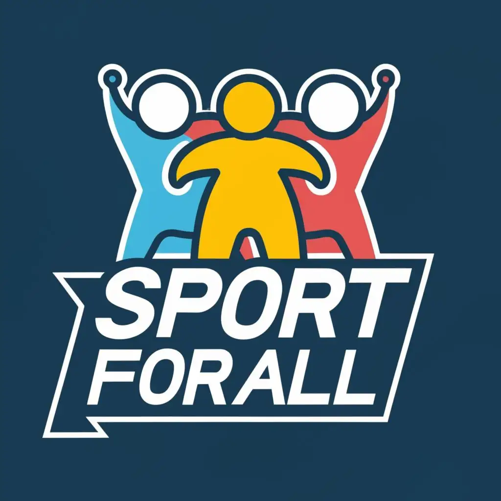 logo, people, sport, with the text "Sport for All", typography, be used in Sports Fitness industry
