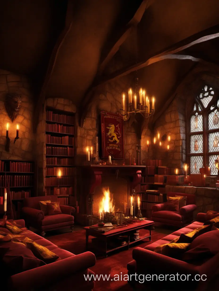Cozy-Gryffindor-Common-Room-with-an-Empty-Fireplace