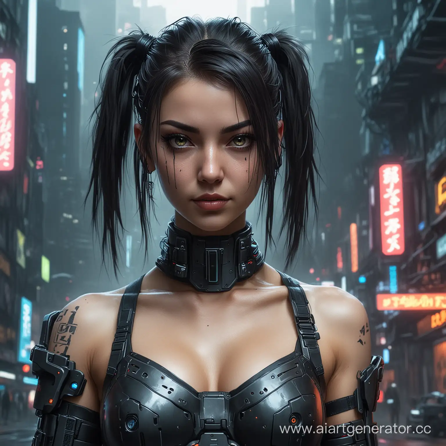 Futuristic-Cyberpunk-Girl-with-Neon-Accents