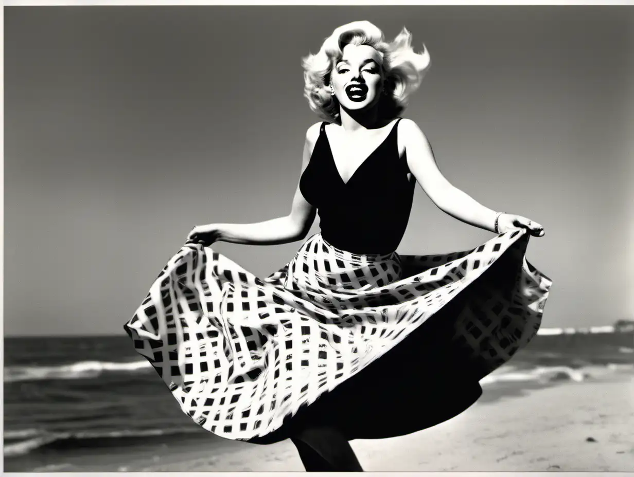 Marilyn Monroe Pop Art Iconic Skirt in the Wind