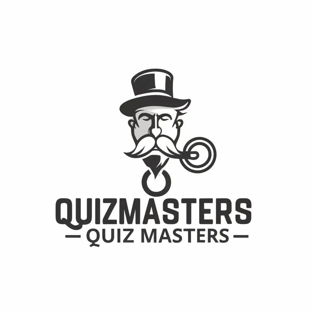 a logo design,with the text "Quiz Masters", main symbol:master,Moderate,be used in Entertainment industry,clear background