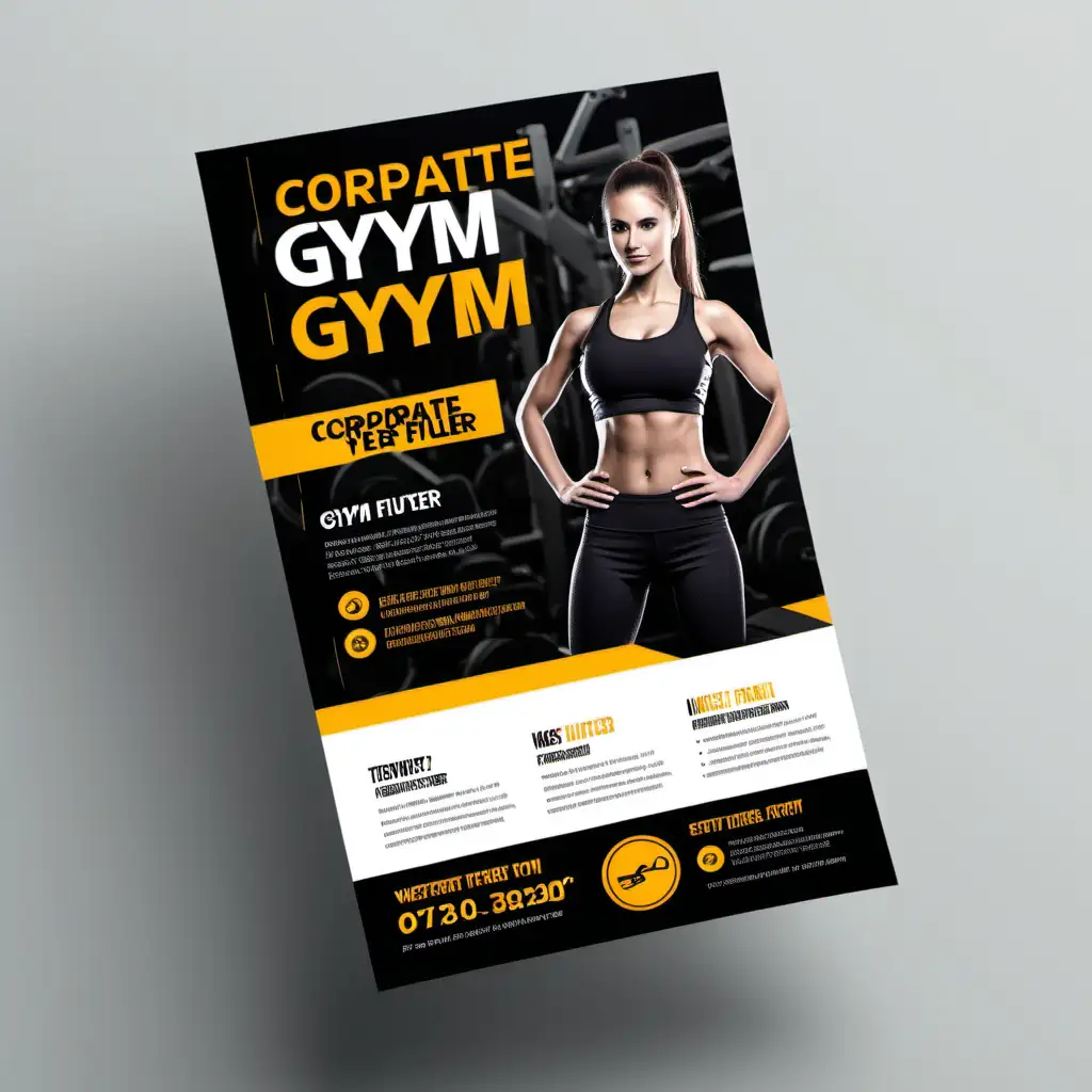 create a corporate  gym flyer 