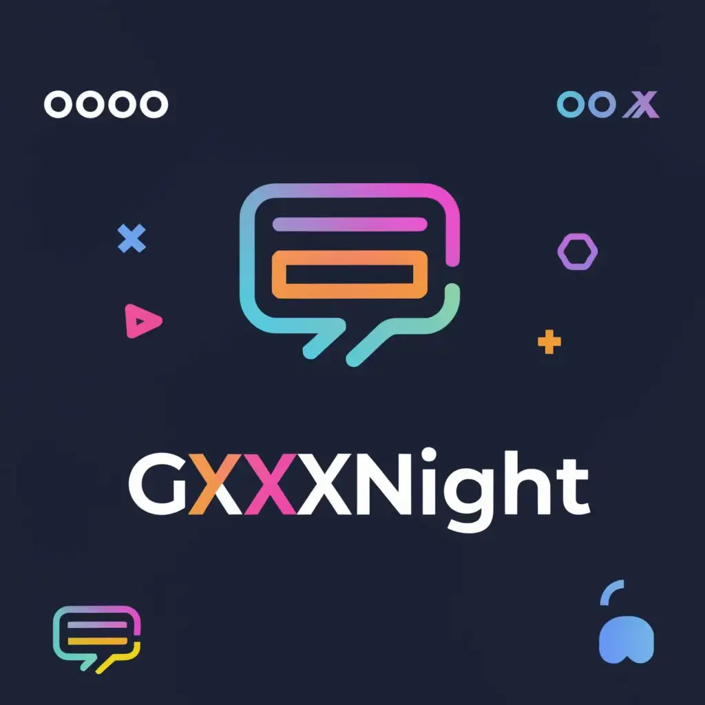 LOGO-Design-For-Gxxxnight-ChatroomThemed-Logo-with-Clear-Background