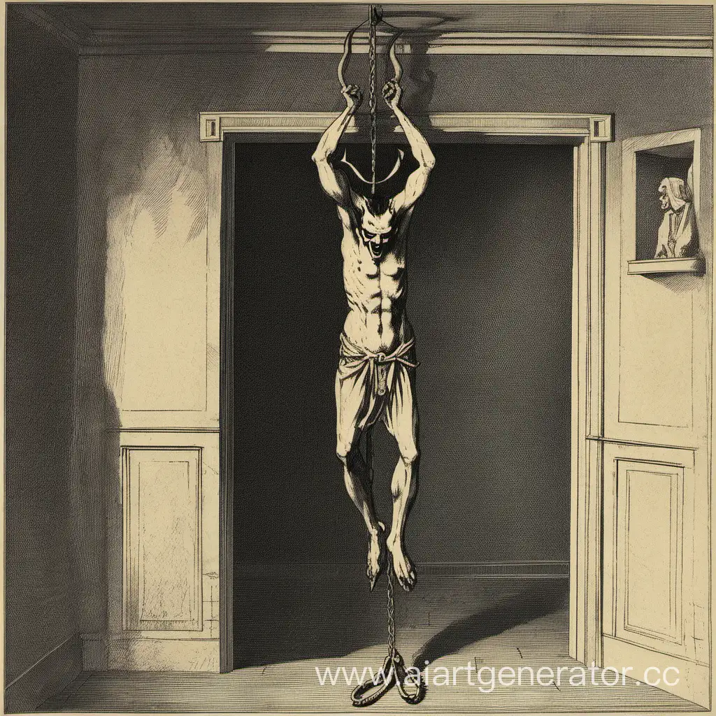The devil hanged himself in an old apartment
