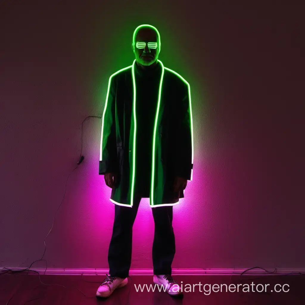 Vibrant-Neon-Man-Illuminated-in-Urban-Nightscape