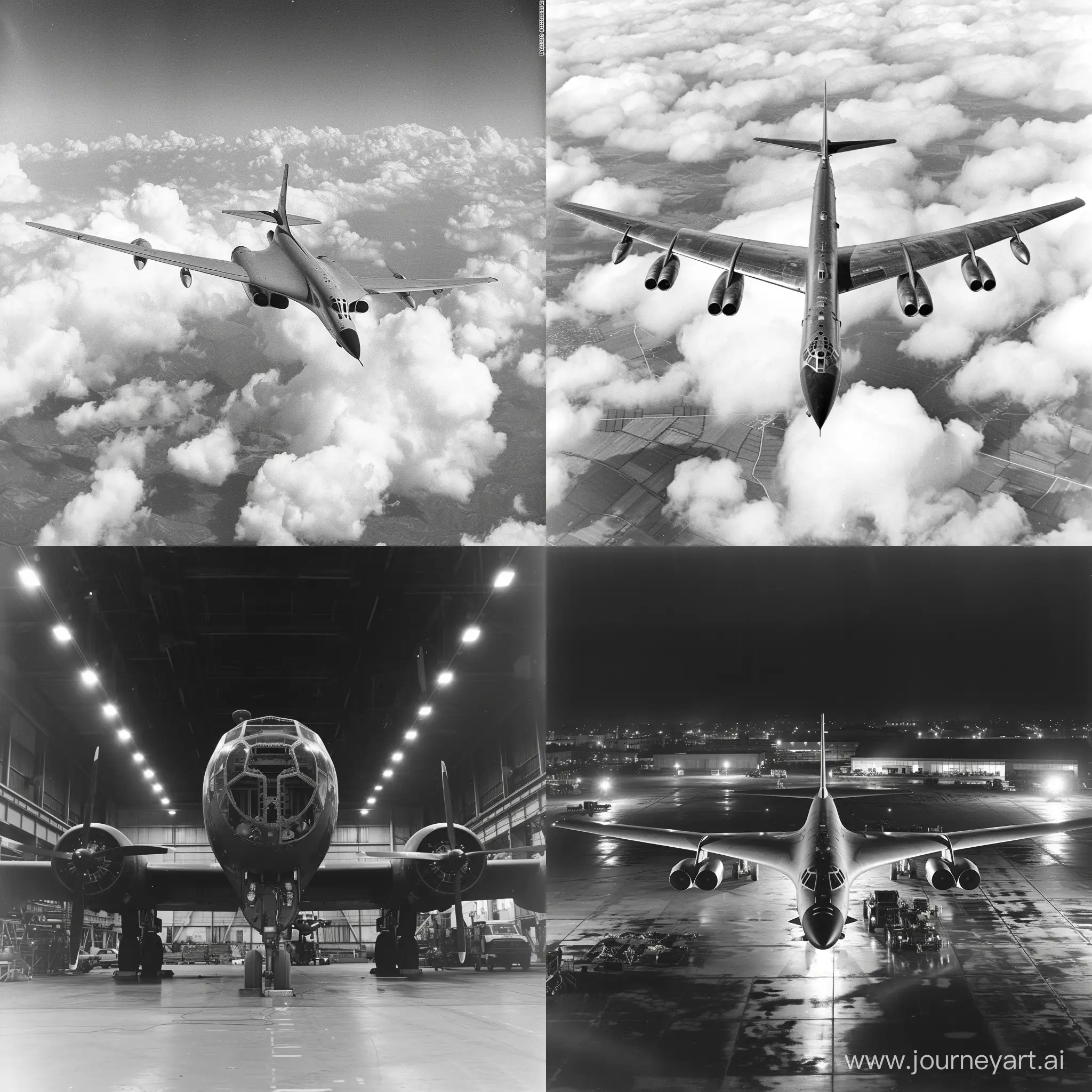 Vintage-Bomber-Aircraft-in-1975-A-Nostalgic-Aviation-Scene