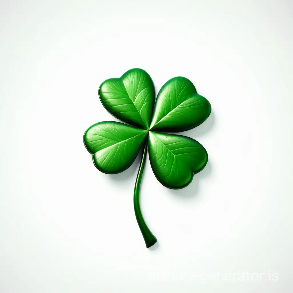 Irish shamrock on a white background