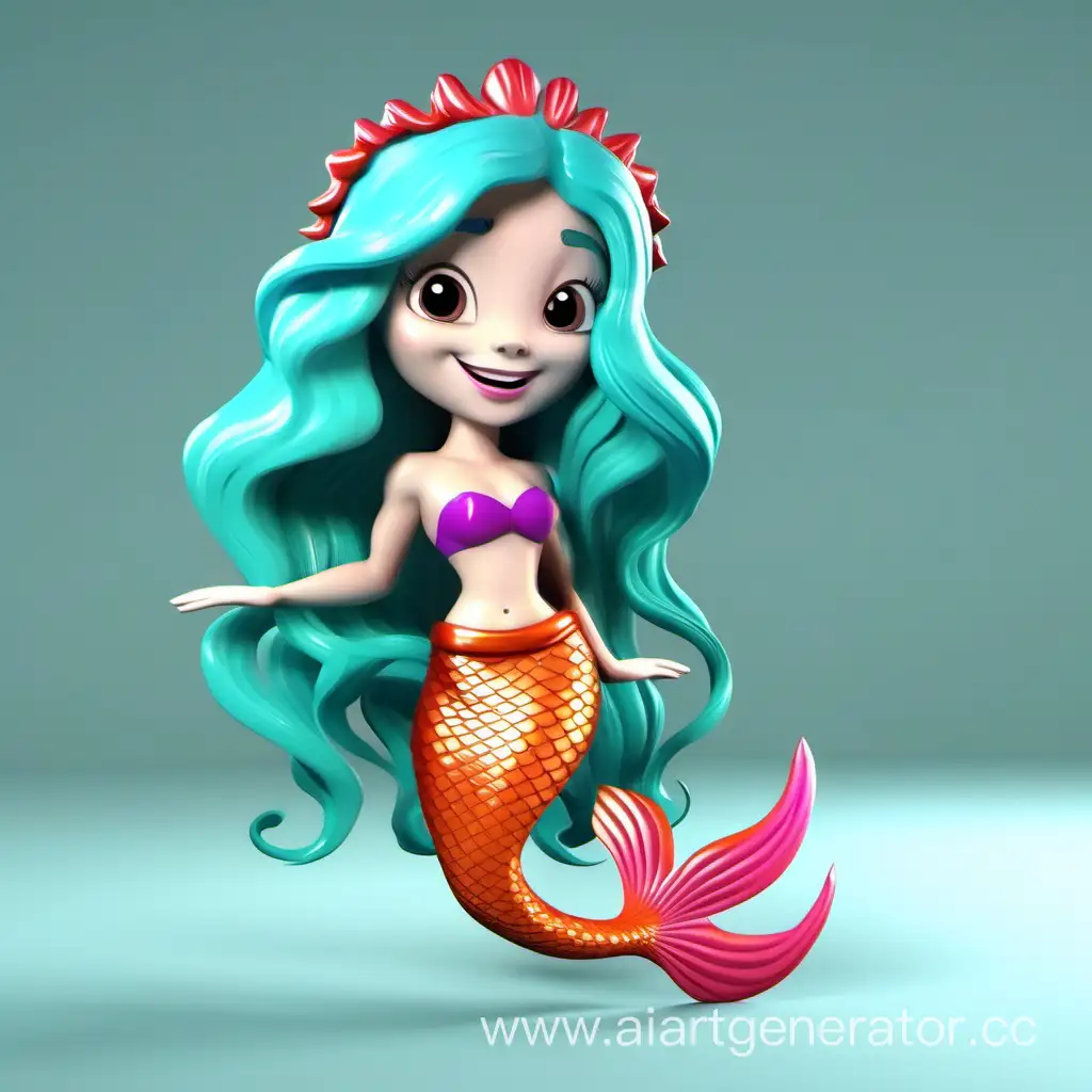 3D-Cartoon-Mermaid-Character-in-Underwater-Kingdom