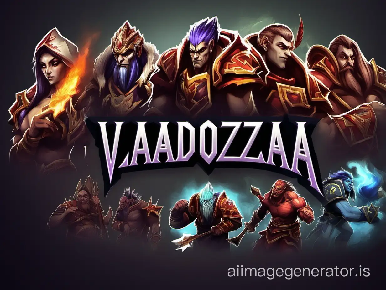 1. beautiful picture for advertising break
2. inscription "vladozaaaa"
3. for the website twitch.tv
4. with the theme of dota 2