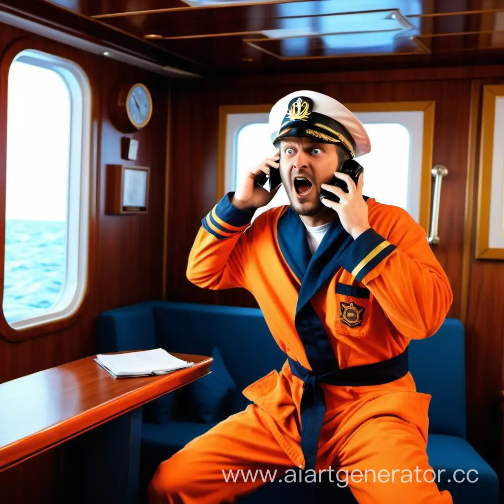 Sailor-in-Orange-Robe-Alerts-Captain-on-Ship