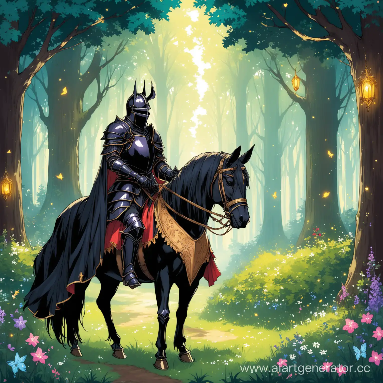 Mysterious-Black-Knight-Encounter-in-Enchanted-Forest