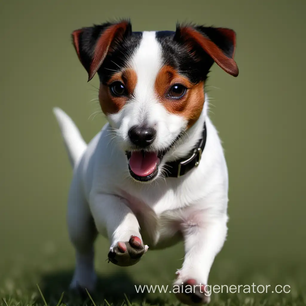 Joyful-BlackandWhite-Jack-Russell-Terrier-Playing-with-Red-Ball