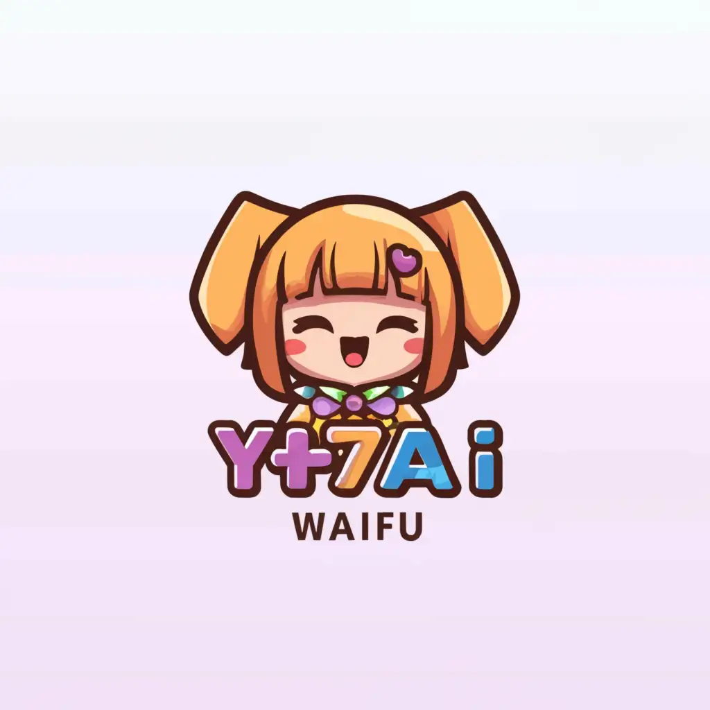 a logo design,with the text "yhzai", main symbol:cute waifuu,Moderate,be used in Entertainment industry,clear background