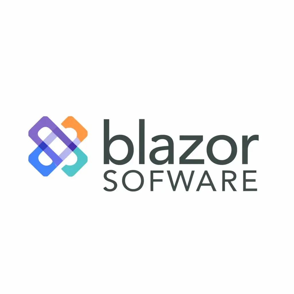 a logo design,with the text "Blazor Software", main symbol:the main symbol is just the text,Minimalistic,clear background