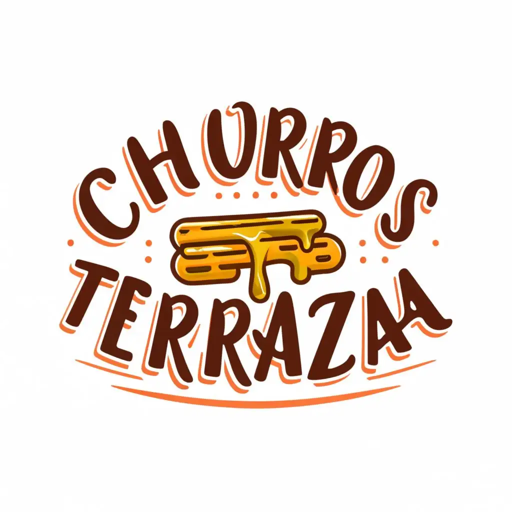a logo design,with the text "Churros Terraza", main symbol:Served Churros,Moderate,be used in Restaurant industry,clear background