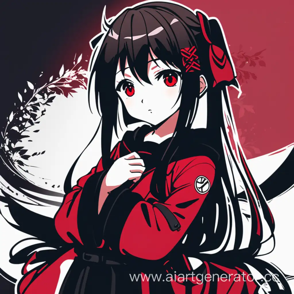 Anime-Girl-in-Striking-Red-and-Black-Colors