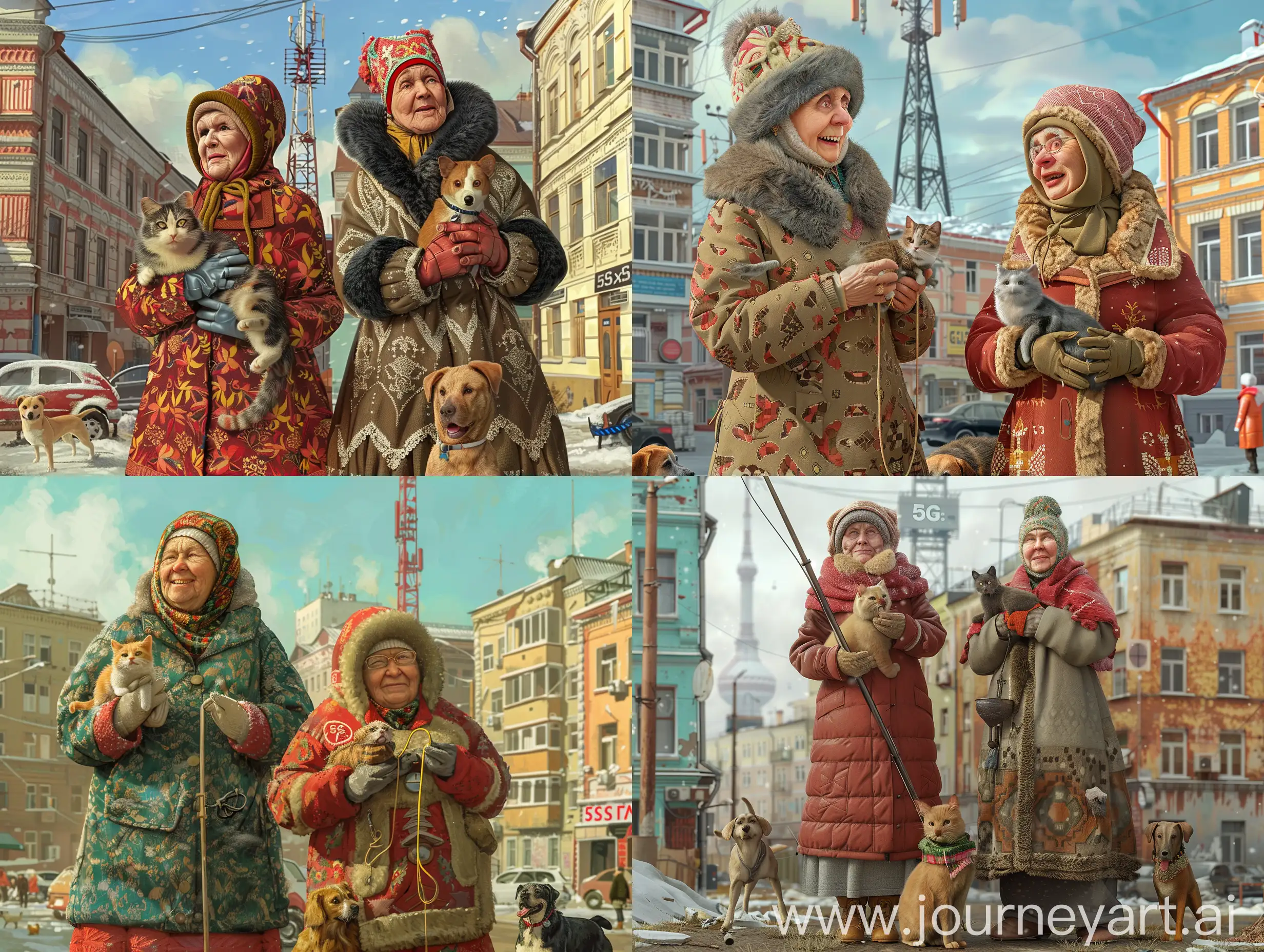 Soviet-Babushkas-and-Dedushkas-with-Pets-in-Urban-Russia