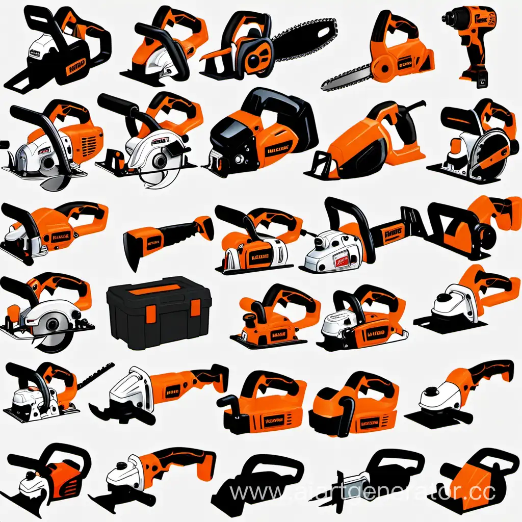 Industrial-Tools-in-Action-GasolinePowered-Machines-at-Work