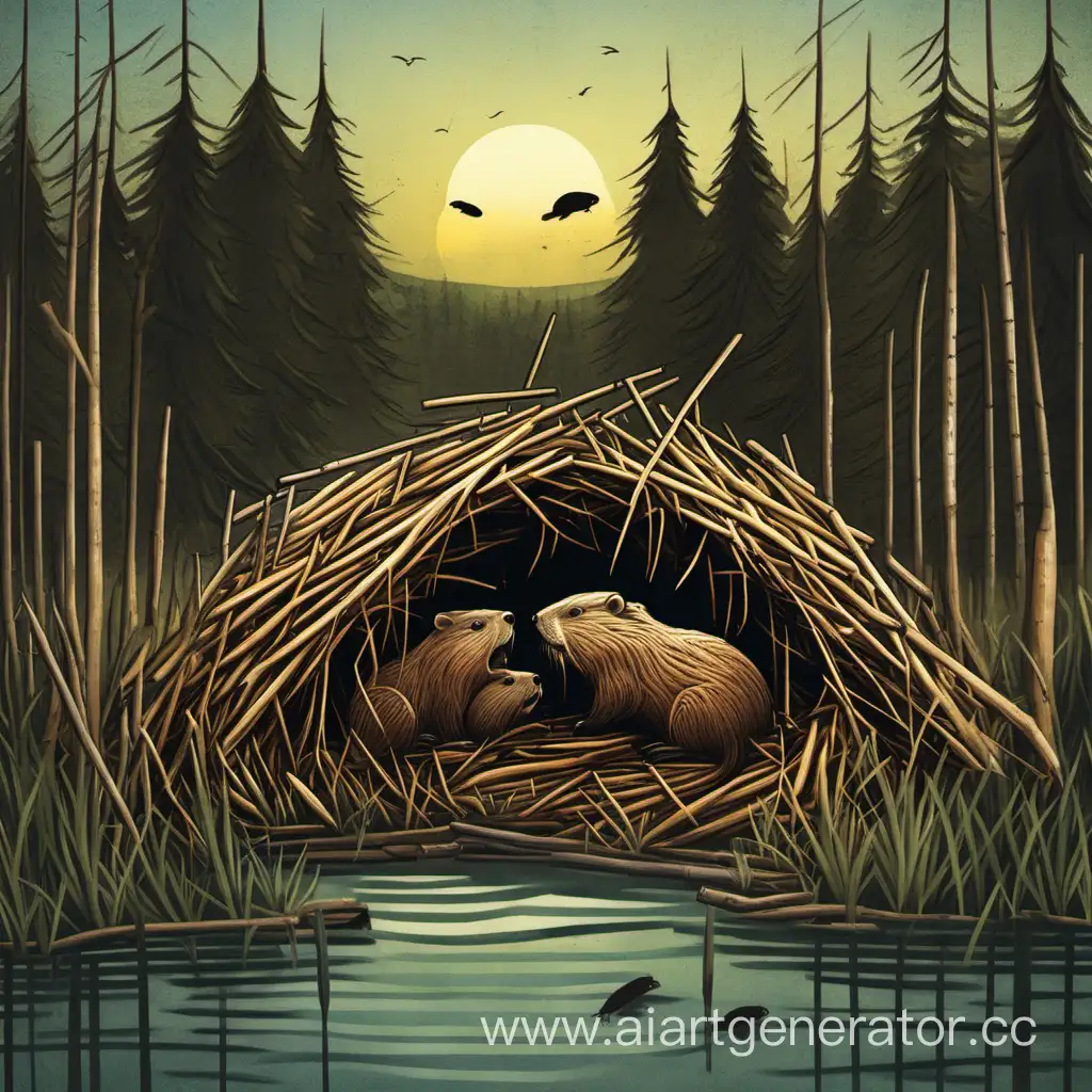 a beaver lodge