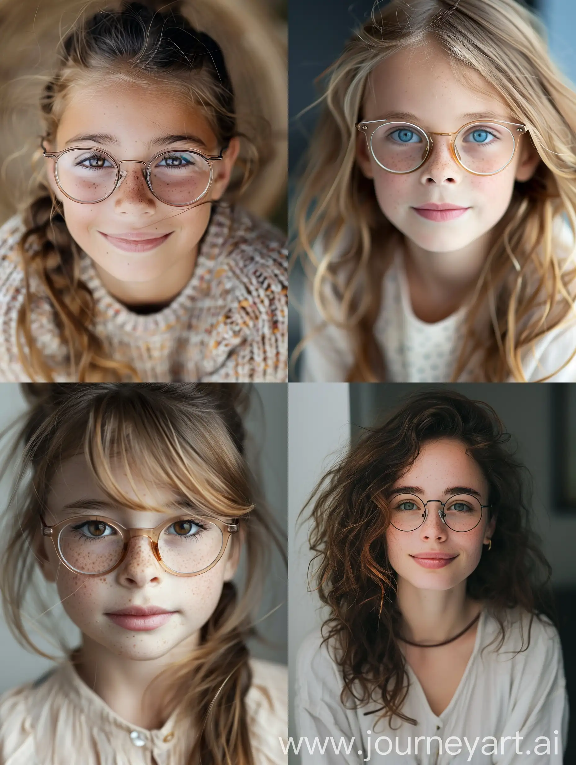 Cheerful-Girl-Wearing-Glasses-Poses-for-Isabelle-Arsenault-Portrait