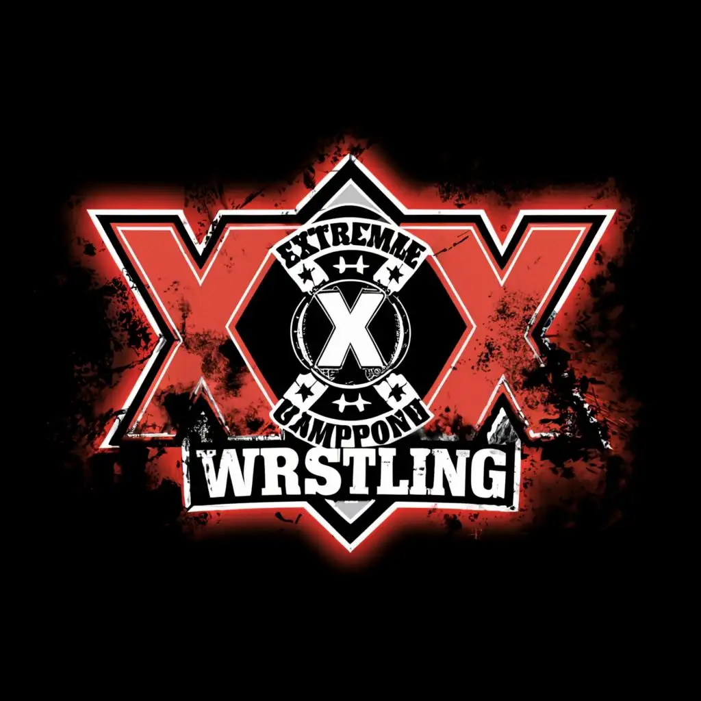 LOGO-Design-For-Extreme-Championship-Wrestling-Moderately-Clear-Background-with-Extreme-Wrestling-Theme
