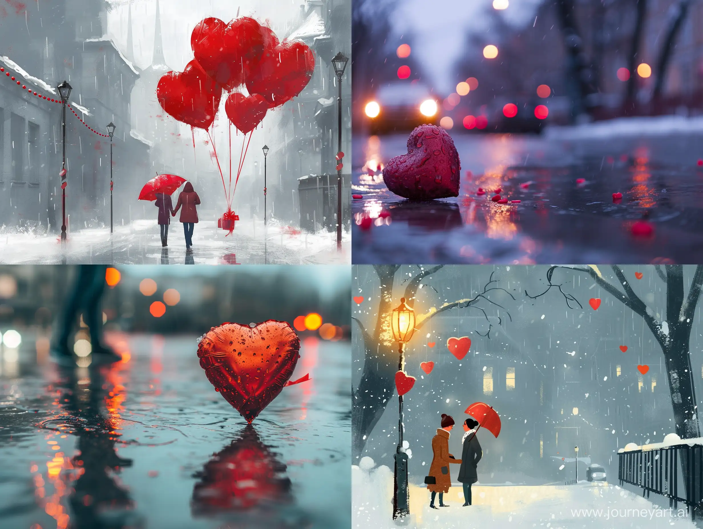 День Святого Валентина в атмосфере серости будней, отсутствия влюбленности и надежд.