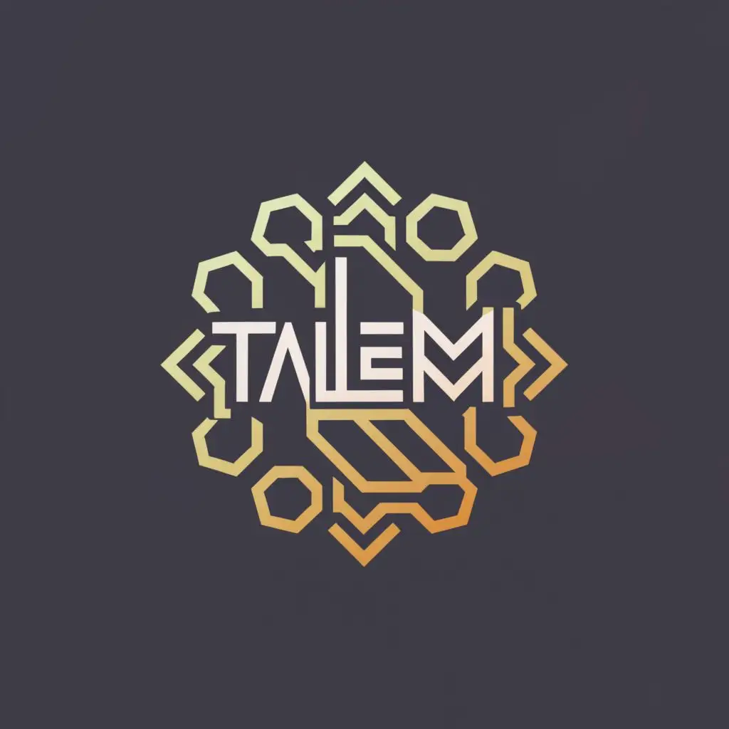 a logo design,with the text "Taleem", main symbol:Quranic,Minimalistic,be used in Education industry,clear background