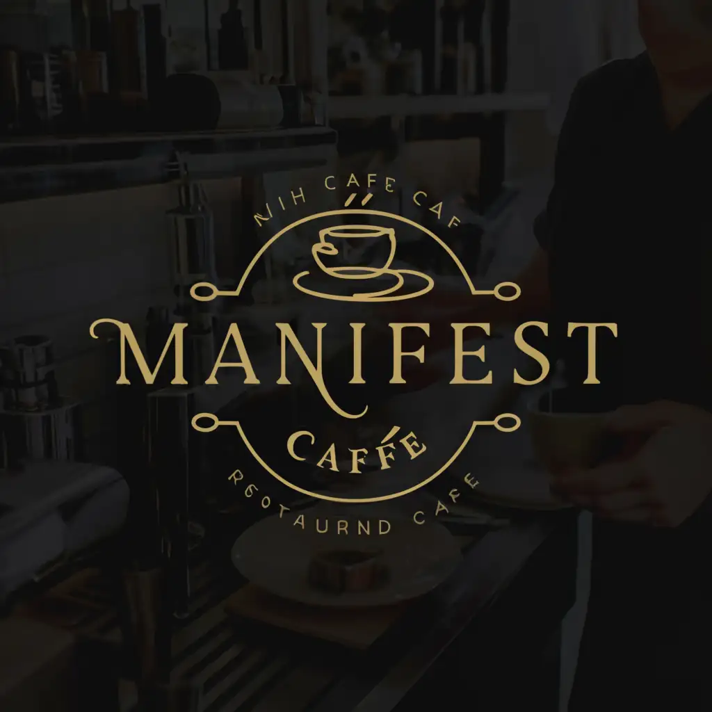 a logo design,with the text "Manifest", main symbol:restaurant cafe food expensive beauty,complex,be used in Restaurant industry,clear background