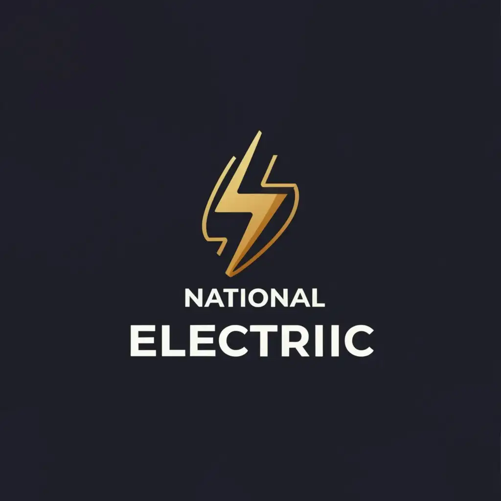 a logo design,with the text "NATIONAL ELECTRIC", main symbol:ELECTRIC GOODS,Moderate,be used in Retail industry,clear background