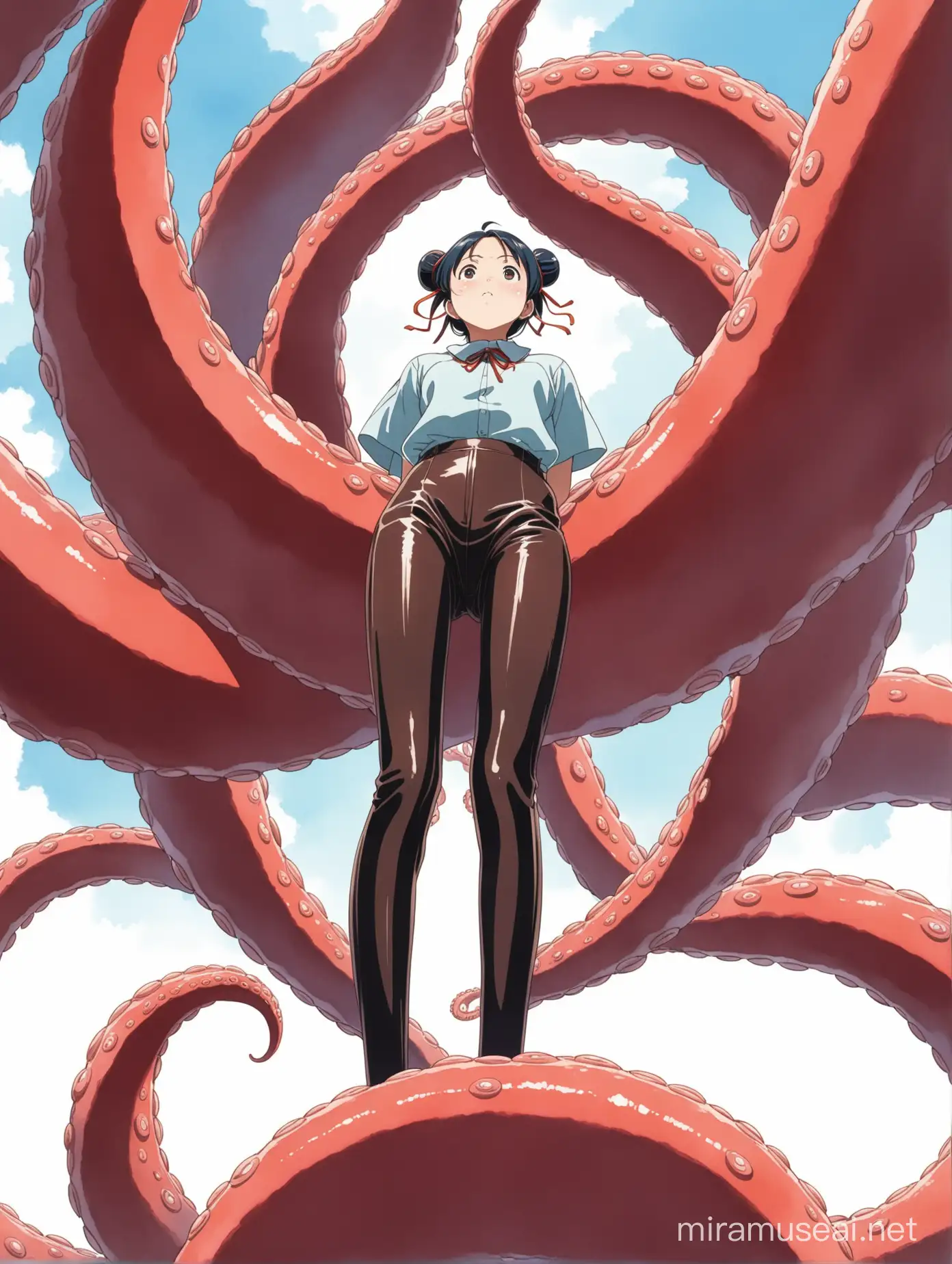 Nezha Surrounded by Alien Tentacles Anime Key Visual by Makoto Shinkai