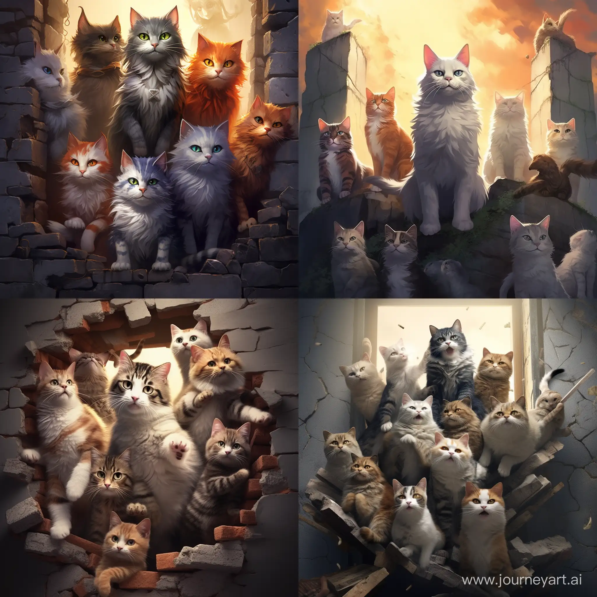 Nine-Titan-Cats-Shatter-Wall-in-Epic-Transformation-Scene
