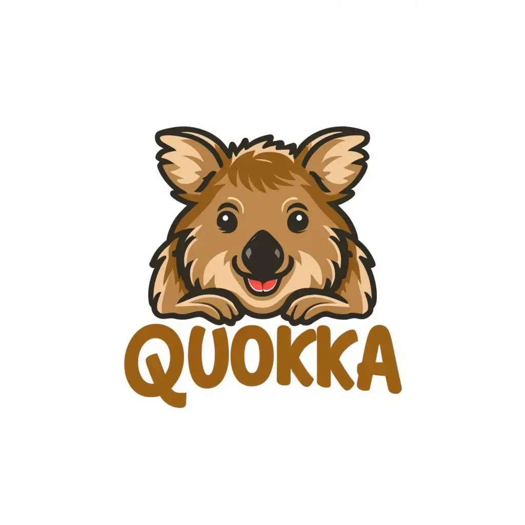 logo, The Animal Quokka, with the text "Quokka", typography, be used in Nonprofit industry