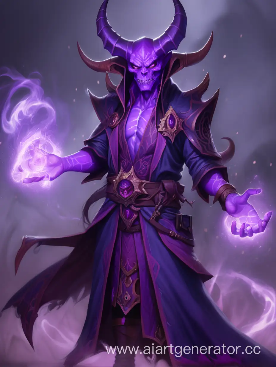 фиолетоый демон маг