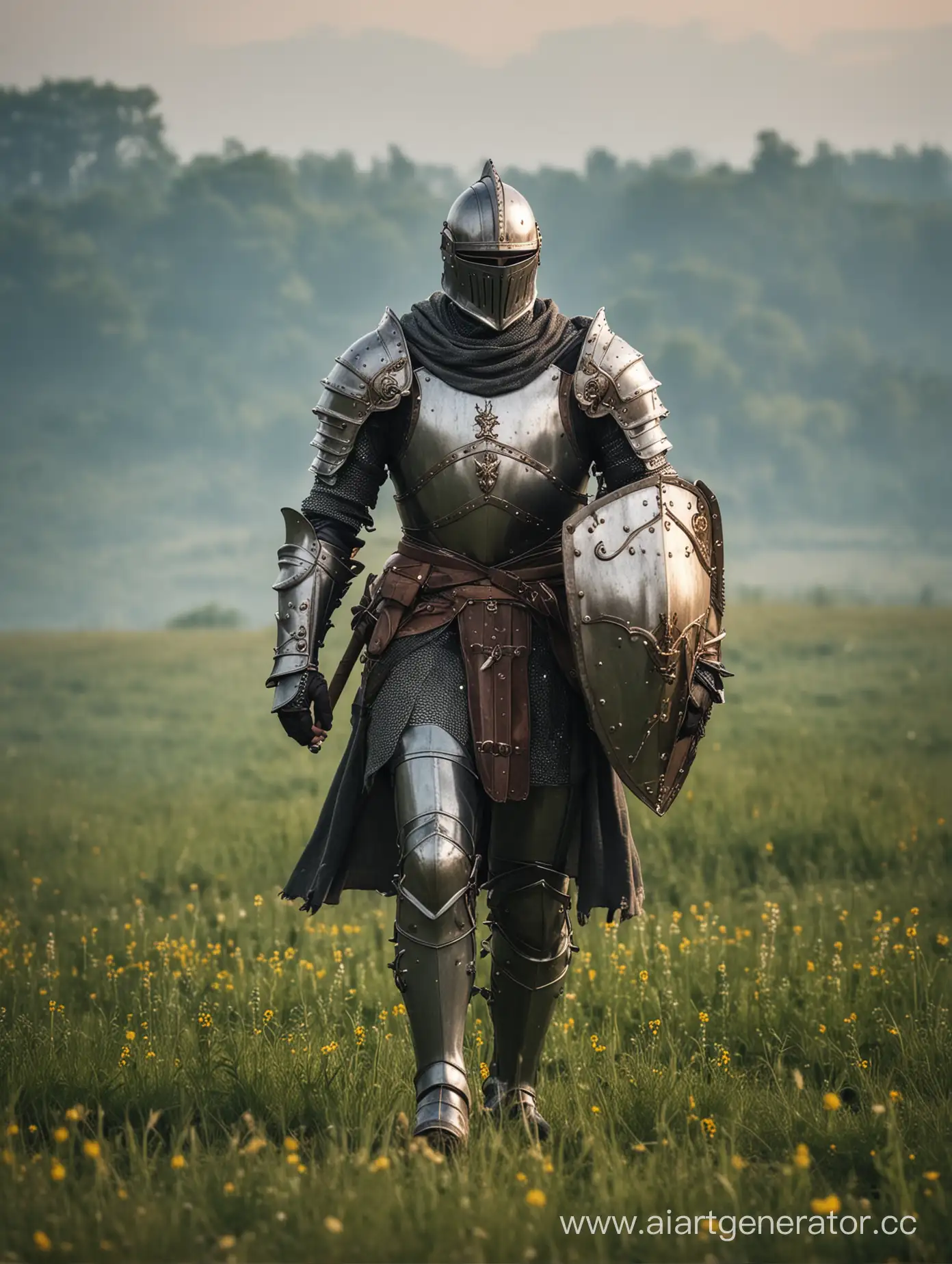 Knight-in-Armor-Roaming-Wild-Fields