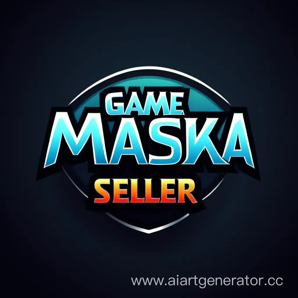 текст  ,,maska game seller" логотип