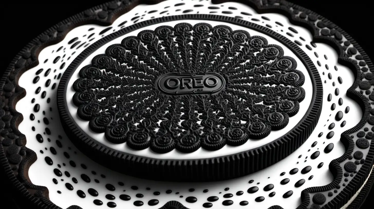Mesmerizing Oreo Fractal Art Abstract Cookies Unveiling Infinite Delight