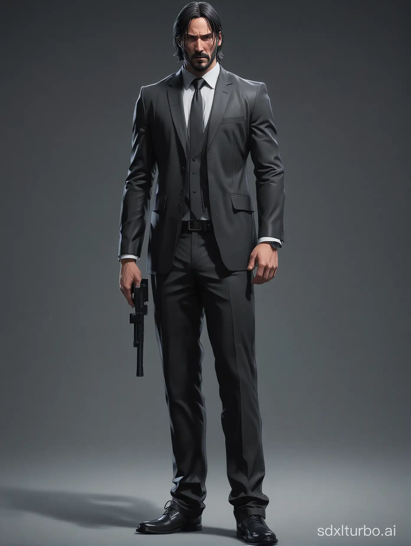 John-Wick-Anime-Character-in-Full-Body-Shot