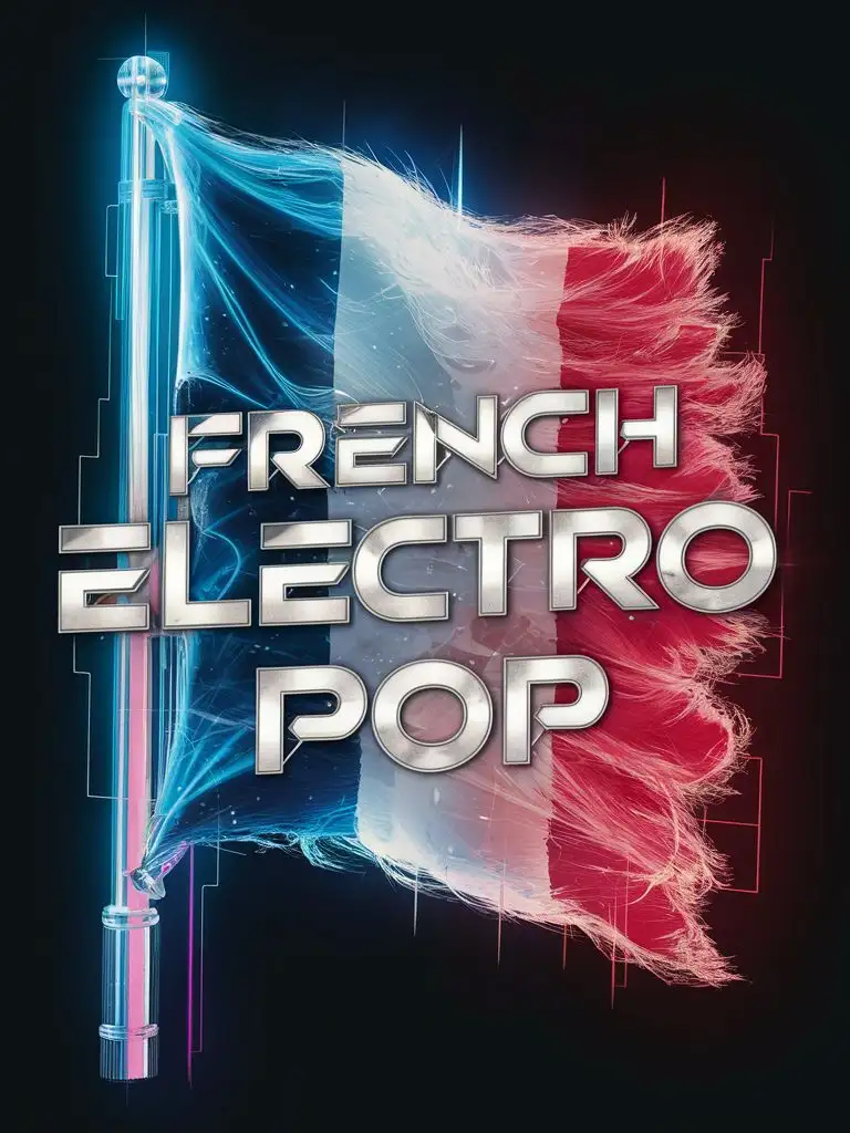 French-Electro-Pop-Music-Playlist-Cover-with-Vibrant-Colors-and-Retro-Vibes